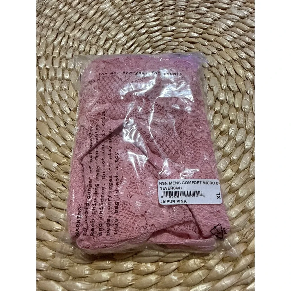 Cosabella Never Say Never Lace Brief Jaipur Pink Luxury Size XL